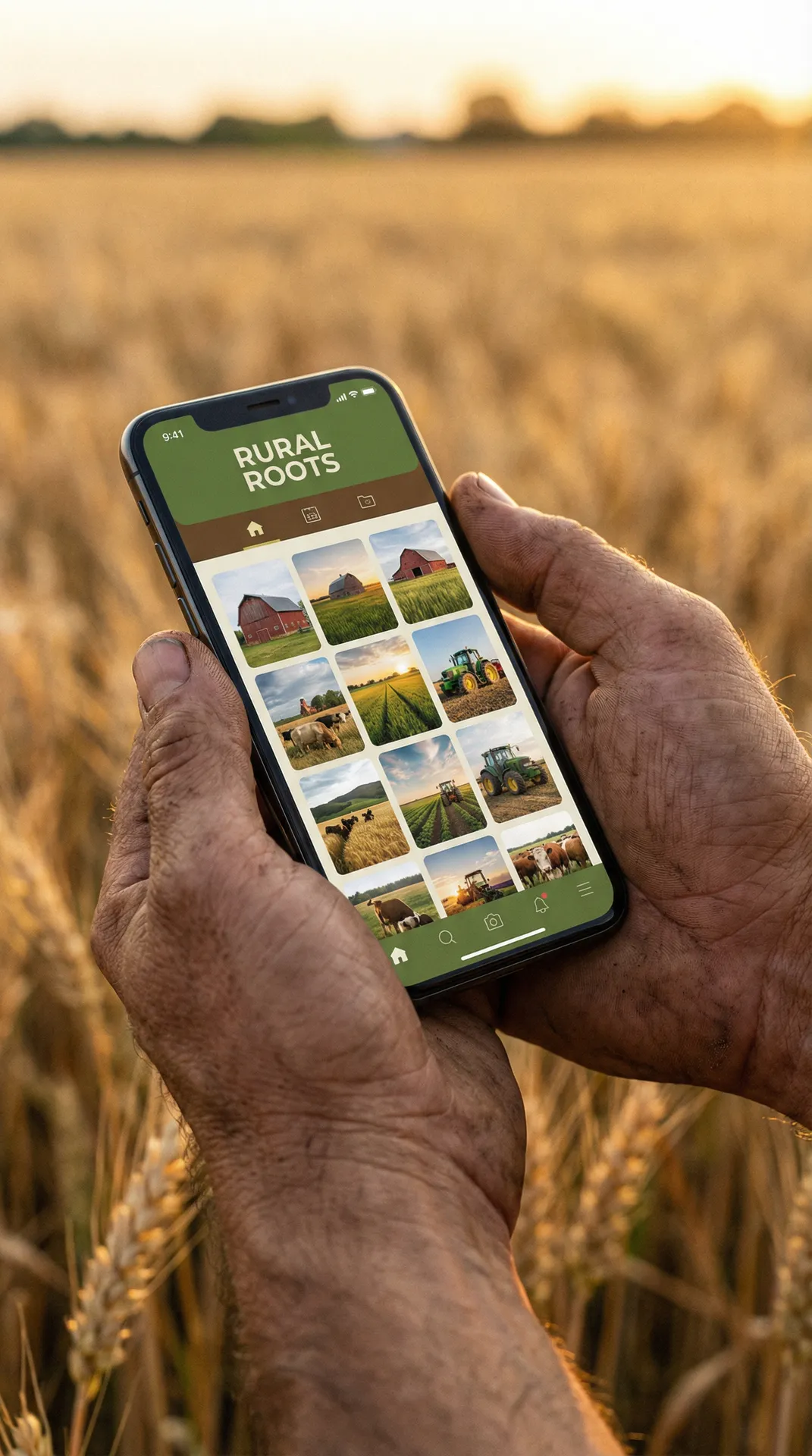 手机上展示的 强奸5广告诱惑完整版 乡村生活APP界面